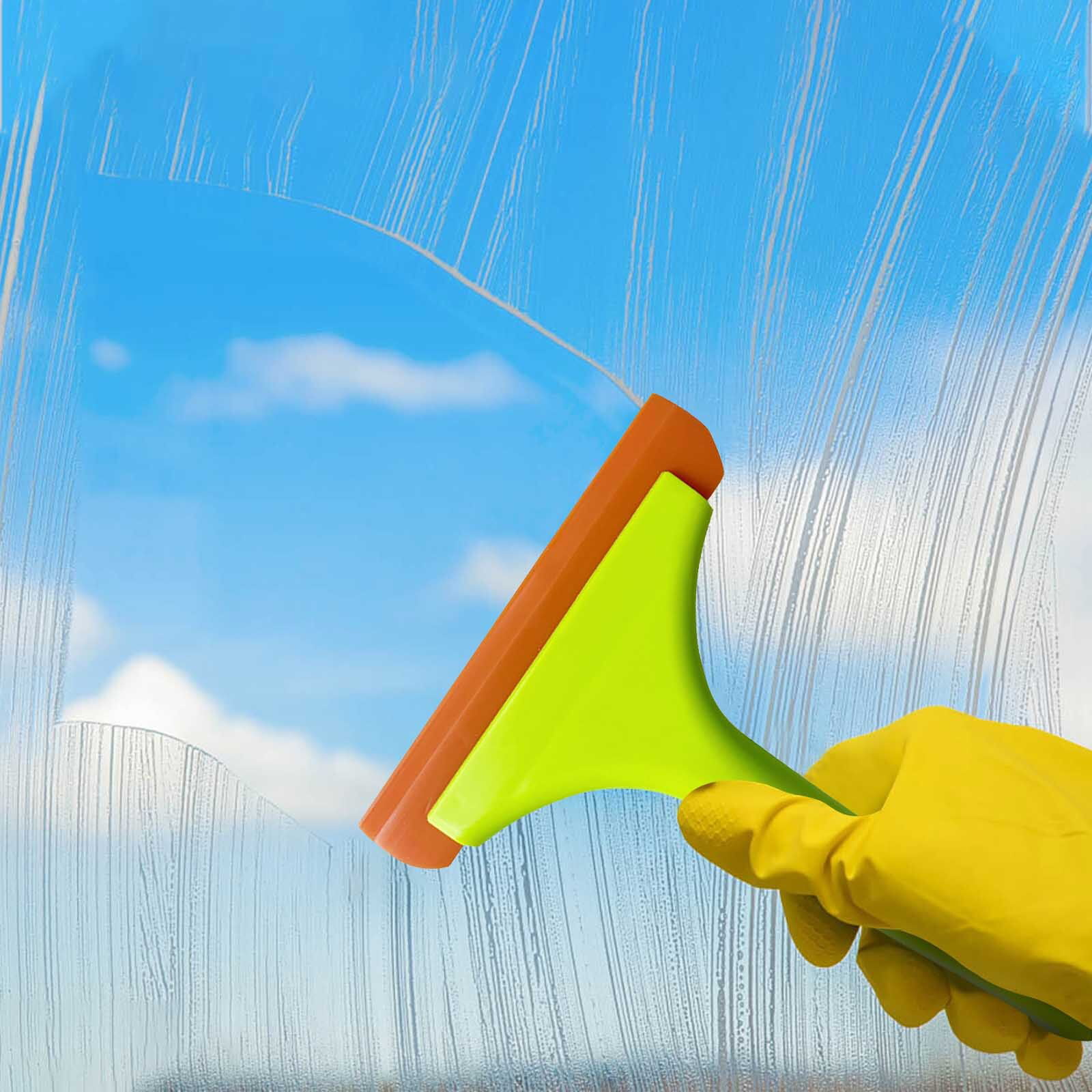 Lulshou Cleaning Supplies Super Flexible Silicone Squeegee Blades Blade Water Wiper Shower Squeegee for Car Windshield Window Mirror Glass Door on