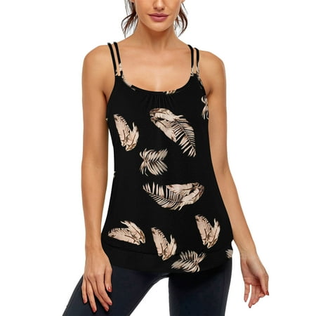 

lystmrge Camisole Women Dressy Baggy Anime Scrubs Tank For Women Workout Tank Tops Sleeveless Loose Fit Scoop Neck Spaghetti Strap Yoga Racerback Sports Print Tank Blouse