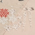 thumbnail image 5 of PULLIMORE 26 Pcs Christmas Snowflake Icicle Ornaments Crystal Christmas Tree Hanging Decorations, 5 of 8
