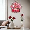 thumbnail image 4 of Letrero colgante de madera para decoración del Día de San Valentín, cartel de puerta, placa de pared romántica decorativa de flores para propuesta de Macarena cartel colgante, 4 of 7