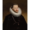 thumbnail image 2 of Workshop of Peter Paul Rubens 20x23 Gold Ornate Framed and Double Matted Museum Art Print Titled - Portrait of Archduke Albrecht VII of Austria, 2 of 4