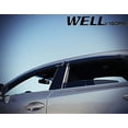 thumbnail image 4 of WellVisors Side Window Wind Deflector Visors - Lexus NX200t NX300h 15-up 2015 2016 2017 with Chrome Trim, 4 of 4
