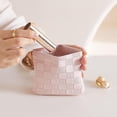 thumbnail image 3 of Leather Lipstick Case Travel Lipstick Bag Small Makeup Bag for Cosmetics Headphones Jewelry and Small Items Organizer, 3 of 7