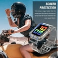 thumbnail image 7 of KOMI Compatible for Clear Apple Watch Band 41mm 40mm 38mm 42mm 44m 45mm 49mm with Case, Women Glitter Bling Sport Strap for iWatch Band Ultra 2/1 Series 9 8 7 6/SE 5 4 3 2 1, Clear, 7 of 7