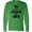 Kelly Green, variant on Inktastic Easily Distracted by Goats Long Sleeve T-Shirt