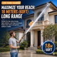 thumbnail image 5 of High Pressure Washer – Powerful High-Pressure Water Gun for Car Cleaning with Booster Nozzle & Heavy Duty Hose, Versatile Hose Nozzle for Car Wash, Garden, 5 of 8