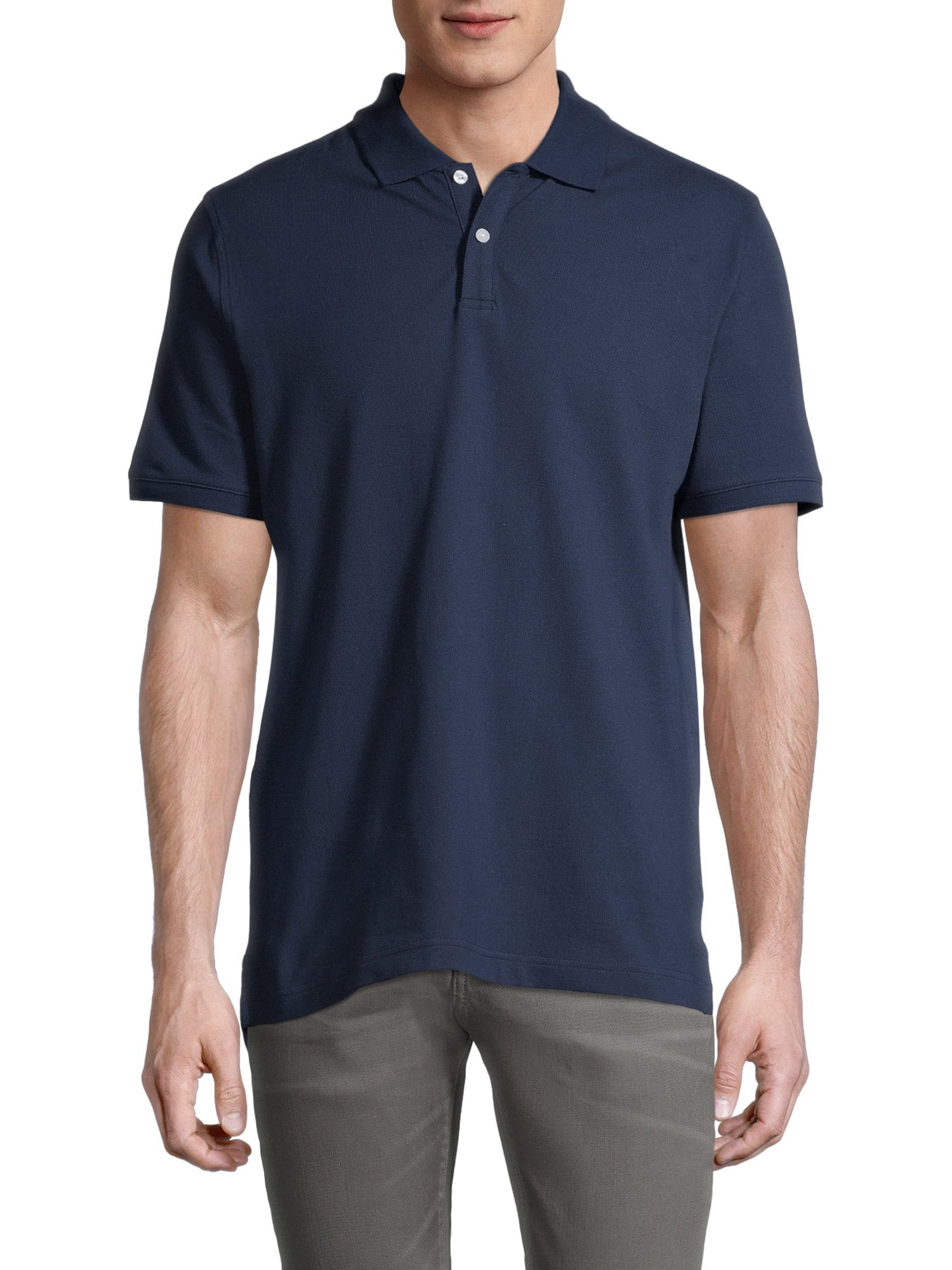 George Men's Pique Polo - Walmart.com