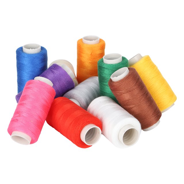 Hilo de coser ANGGREK Poliéster Mercerizado colores Ricos Brillantes manualidades