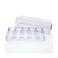 thumbnail image 2 of Clear Acrylic Poker Chip Rack with Cover/Casino Chip Tray with Lid, Holds 100 Chips Each, 2 of 7