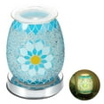 thumbnail image 2 of Lámpara Aromática De 25W, Difusor De Aroma De Cristal Con Flor De Sol Azul, Quemador De Aceite Esencial Eléctrico De Fusión Rápida, 4 Niveles, Luz 3D Multiusos Vogacara HA026611-01, 2 of 7