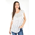 thumbnail image 1 of Blusa de chifón Sin manga Roman Fashion Juvenil 10731 Blanco, 1 of 6