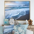 thumbnail image 2 of Designart "Coastal Tranquility White Wave Calm I" Extra Large Coastal Framed Wall Art - Coastal White Coastal Beach Entryway Framed Wall Art, 2 of 7