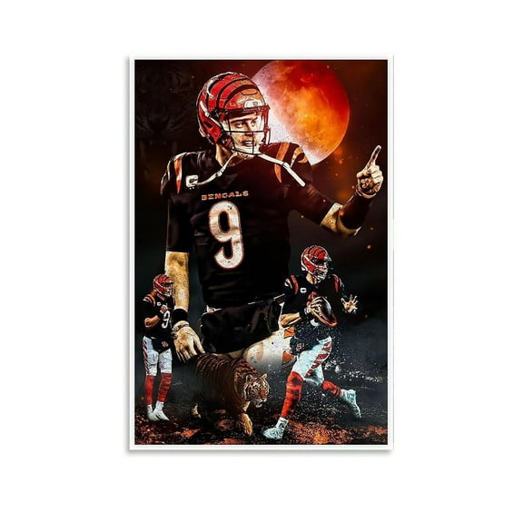 Joe Burrow Sports Art, Decorative Poster (1), Canvas, Print, Picture, Paintings, Living Room, Bedroom