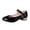 Black, variant on Gyujnb Shoes Princess Baby Girls Bowknot Single Sandals Bling Kids Baby Shoes,9-9.5 Years
