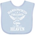 thumbnail image 3 of Inktastic Handpicked for Earth by My Opa in Heaven with Angel Wings Boys or Girls Baby Bib, 3 of 4