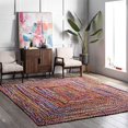 thumbnail image 1 of nuLOOM Tammara Hand Braided Area Rug, 4 ft, Multi, 1 of 4