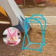 thumbnail image 3 of Trash Bag Holder Stand Hanging Trash Bag Rack Foldable Bracket Garbage Bag Holder Frame Leaf Bag Stand for Pantry Gardening Camping Laundry, Blue, 3 of 7