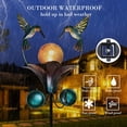 thumbnail image 3 of Wonder Garden Solar Solar Wind Spinner Hummingbird Spinner, Waterproof Outdoor Metal Wind Sculpture for Patio, Lawn & Garden Decor, 3 of 9
