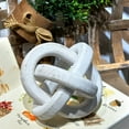 thumbnail image 2 of Parisloft Farmhouse Wood Chain Knot Decor, Boho, White, 6 Inch, 2 of 5