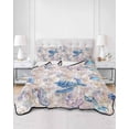 thumbnail image 3 of Sea Turtle Full Size Down Alternative Comforter, Lightweight Comforter Quilt Bedding Set with Pillow Shams Summer Coastal Nautical Coral Seahorse All Seasons Bed Comforter Duvet Insert 78"x90", 3 of 7