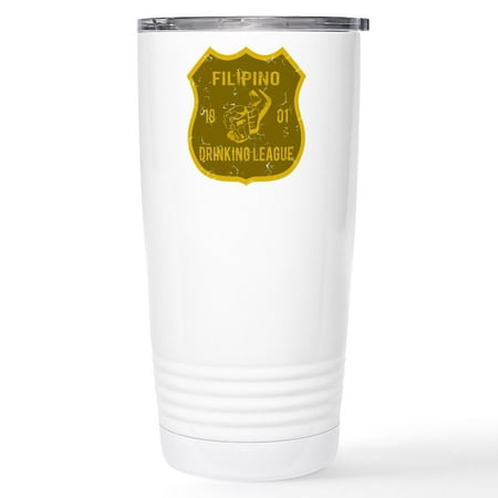 CafePress - Filipino Drinking League Stainless Steel Travel Mu - Insulated Stainless Steel Travel Tumbler 20 oz.