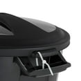 thumbnail image 2 of United Solutions 2 Pack 32 Gal Outdoor Garbage Bins, Lids, Handles, Black, 2 of 7