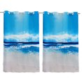 thumbnail image 5 of Pro Space 3D Outdoor Curtain Panel - 58x84in Gazebo Patio Waterproof Curtain Sea and Wave 1 Panel, 5 of 5