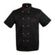 thumbnail image 2 of Mujeres Hombres Chaqueta Hotel Cocina Camarero Ropa de , Negro, L L BLESIY Hombre Chaqueta de chef, 2 of 8