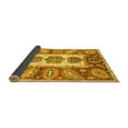 thumbnail image 2 of Ahgly Company Indoor Rectangle Abstract Yellow Modern Area Rugs, 2' x 4', 2 of 4