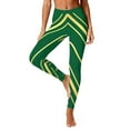 thumbnail image 3 of Meichang St. Patrick's Day Leggings for Women High Waist Shamrock Print Tights Green Running Workout Yoga Pants Stretchy Leggings, 3 of 10