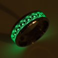 thumbnail image 2 of Fashion Stainless Steel Infinity Intertwined Cross Luminous Rings Glowing In Dark Finger Rings For Men Women Wedding Jewelry Silver Color 7, 2 of 5