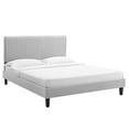 thumbnail image 1 of Modway Peyton Performance Velvet Full Platform Bed in Light Gray, 1 of 10