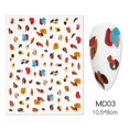 thumbnail image 1 of Abstract Face Nail Stickers Flower Leaf Butterfly Letter Color Block Decals Gel Polish Sliders Summer Spring Decor, 1 of 3
