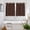 Brown, variant on Retro Beige Flowers Kitchen Curtains Window Panels, Rustic Abstract Floral Simple Art Insulated Window Treatment Curtain, Grommet Curtains for Bedroom/Living Room/Bathroom, 2 Piece 27.5"Wx39"L