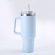 thumbnail image 2 of Vaso con tapa y asa de pajita XCF taza térmica de acero inoxidable para café taza de viaje de 40 oz termo para botella de agua azul, 2 of 3