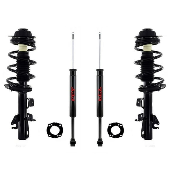 Front Spring Struts & Rear Shocks Fits 14-2018 Jeep Cherokee All Wheel Drive