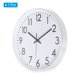 thumbnail image 3 of Reloj de pared de 12 pulgadas Unique Bargains con números 3D, movimiento de cuarzo, silencioso, sin tictac, redondo, blanco/plata, 3 of 6