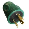 thumbnail image 4 of Parkworld 691777 20 AMP Power Adapter 3-Prong Generator Locking L5-20 Male Plug to RV TT-30 Female Receptacle, Green compact style adapter, 4 of 4