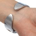 thumbnail image 3 of Relojes de pulsera de cuarzo para mujer con esfera de acero inoxidable de marca de lujo, 3 of 5