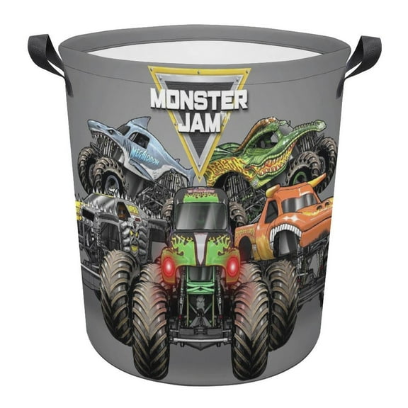 Laundry Hamper Cute Monster Truck Jam Laundry Baskets Large Girls Boys Kid Clothes Hampers Organizer Hamper Dirty Clothes