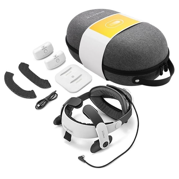 BOBOVR M3 Pro Battery Strap C2 Case and Twin Charger Station/Dock Compatible with Meta Oculus Quest 3