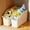 Yellow -White, variant on Curved Plastic Storage Bins Set - Multipurpose Home Organization Boxes for Cleaning Supplies & Household Essentials