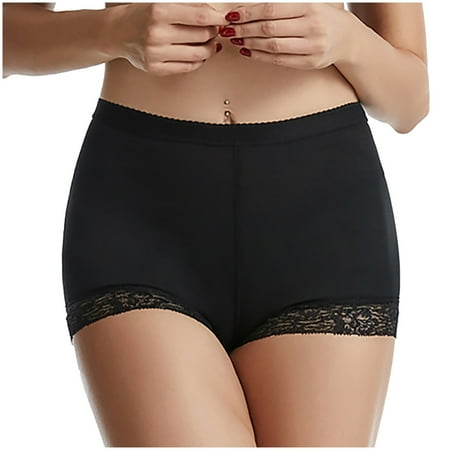 Bigersell Plus Size Panties for Women Clearance Training Underwear Boy Shorts Panty Style P-1821 Cotton Boyshort Panties Cotton Thongs Ladies Briefs Mid Waist Women s Bikini Panties Black 3Xl