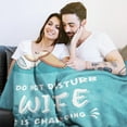 thumbnail image 4 of Funny Gifts for Wife Christmas, Anniversary Wedding Gifts for Wife, Wifey is Charging Sloth Blanket, Birthday Gift for Wifey from Husband, Valentines Day Gift for Her, 4 of 7