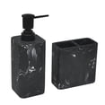 thumbnail image 3 of hometrends Black Marble Toothbrush Holder, 1 sandstone toothbrush holder holds toothbrushes and toothpaste, 3 of 3
