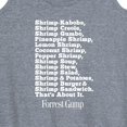 thumbnail image 3 of Forrest Gump - Bubbas Shrimp List - Women's Racerback Tank Top, 3 of 5