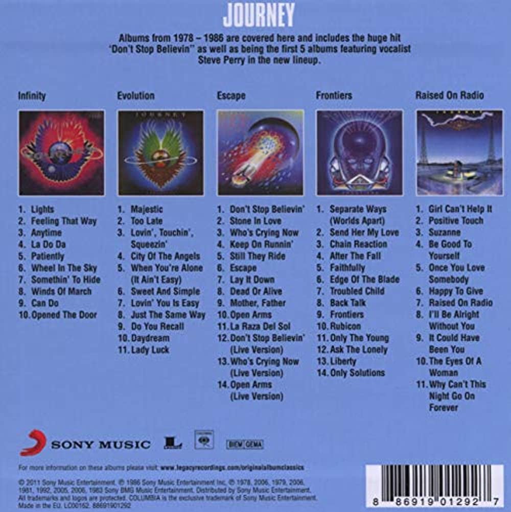 Journey - Original Album Classics - Music & Performance - CD
