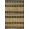 thumbnail image 1 of Trans-Ocean Imports CRE69843506 6 ft. 6 in. x 9 ft. 4 in. Liora Manne Carmel Stripe Indoor & Outdoor Rug Wilton Woven Rectangular Rug - Green, 1 of 1