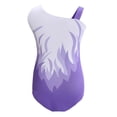 thumbnail image 3 of Leotardo de gimnasia brillante para niños y niñas, mono atlético de ballet de una pieza Morado 6 Yuyangstore Leotardo de gimnasia para niñas, 3 of 6