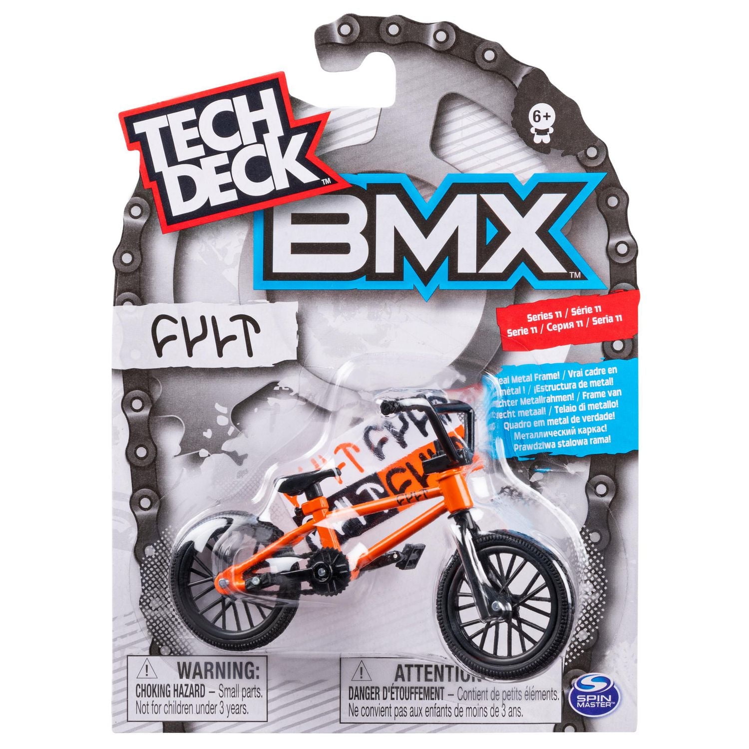 Tech Deck - BMX Finger Bike - Cult - Orange/Black - Series 11